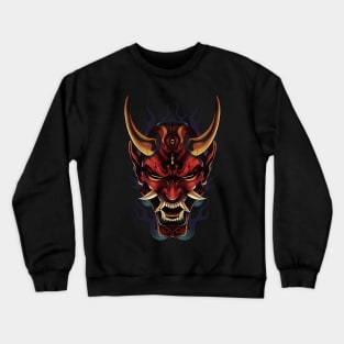 Red Oni Mask Crewneck Sweatshirt